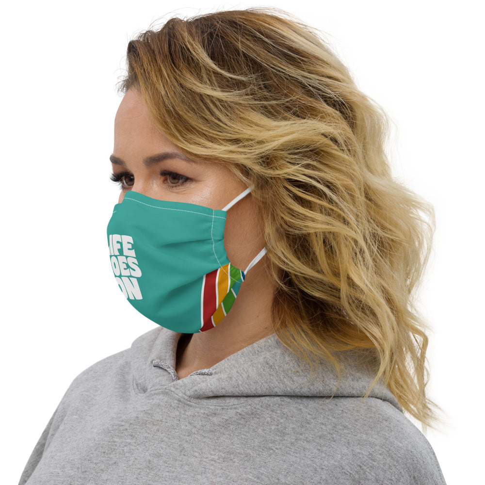 Life Goes On | Beatles Wisdom pleated face mask with filter pocket
