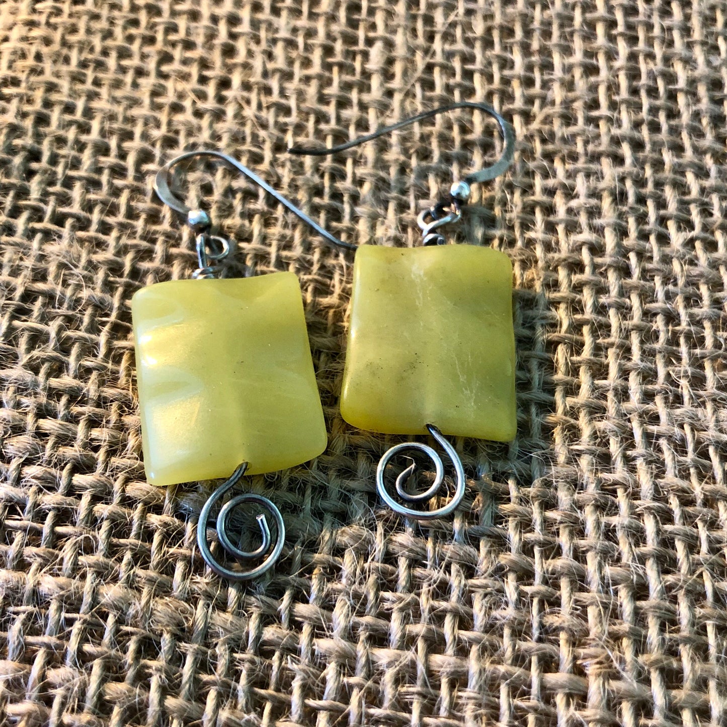 Olive Jade Earrings