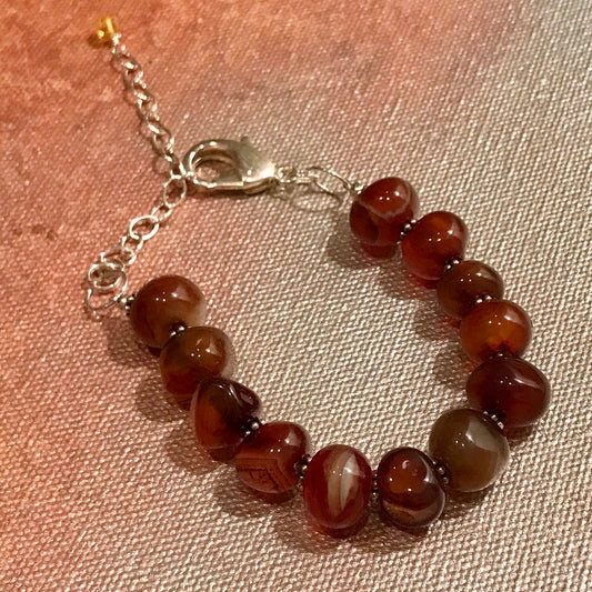 CLOSEOUT Red agate bracelet