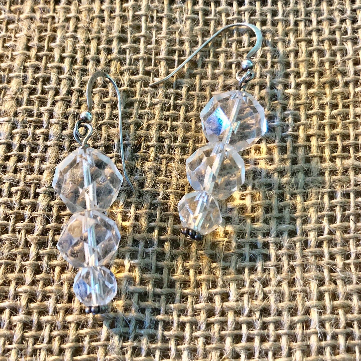 Reclaimed vintage crystal earrings